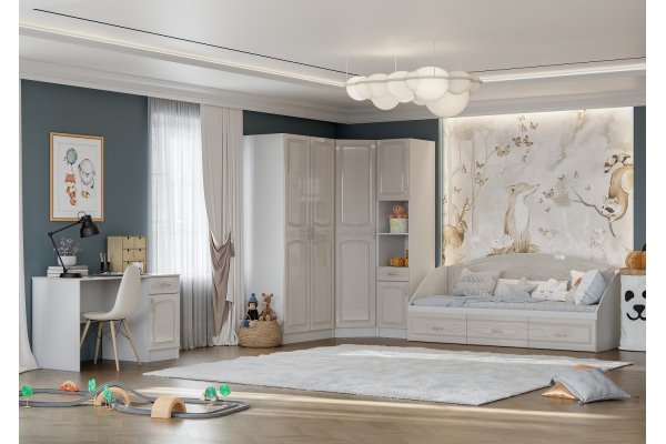 Кровать "Венеция" 0,8*2,0 м с основанием ЛДСП (КР3Я-080) 
