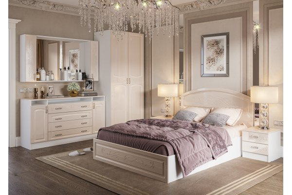 Кровать "Венеция" 1,6*2,0 м с основанием ЛДСП (КР-160) 