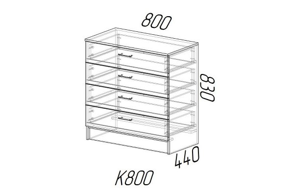 Комод К800