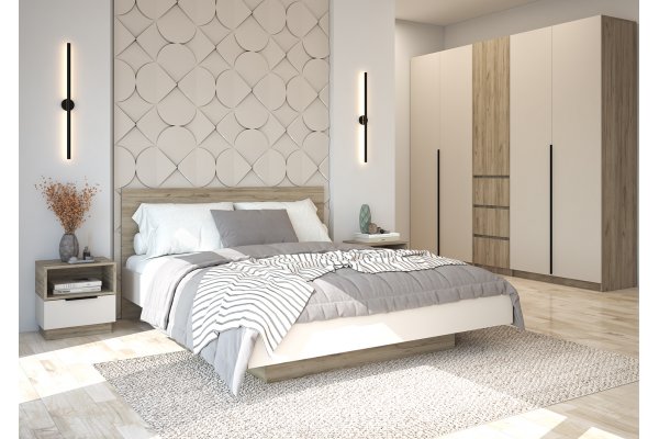 Кровать "Бохо" 1,6*2,0 м с основанием ЛДСП