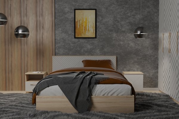 Кровать "Копенгаген" 1,6*2,0 м с основанием ДСП
