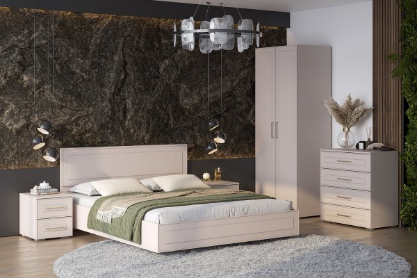 Кровать "Антеро" КР-160 1,6*2,0 м с основанием ДСП